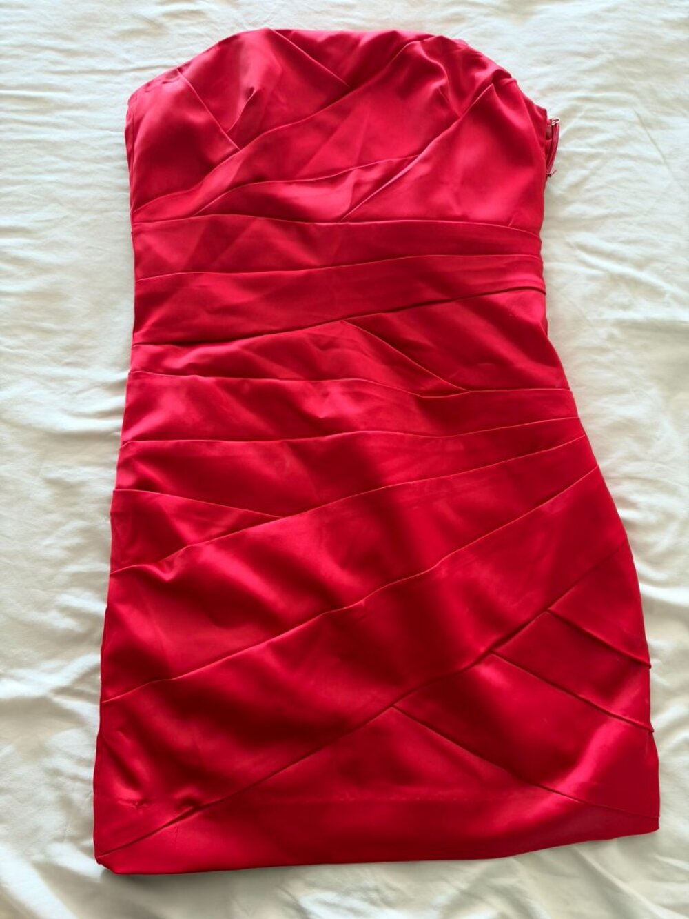 Vince Camuto Red Strapless Cocktail Dress Size 2
